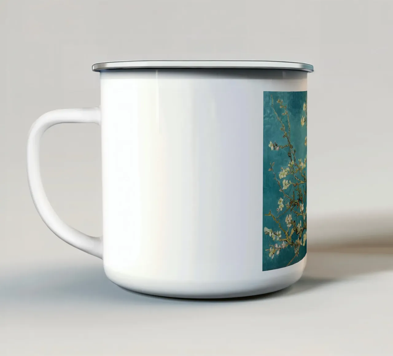 Vincent van Gogh - Mandorlo in fiore tazza in smalto da William Store