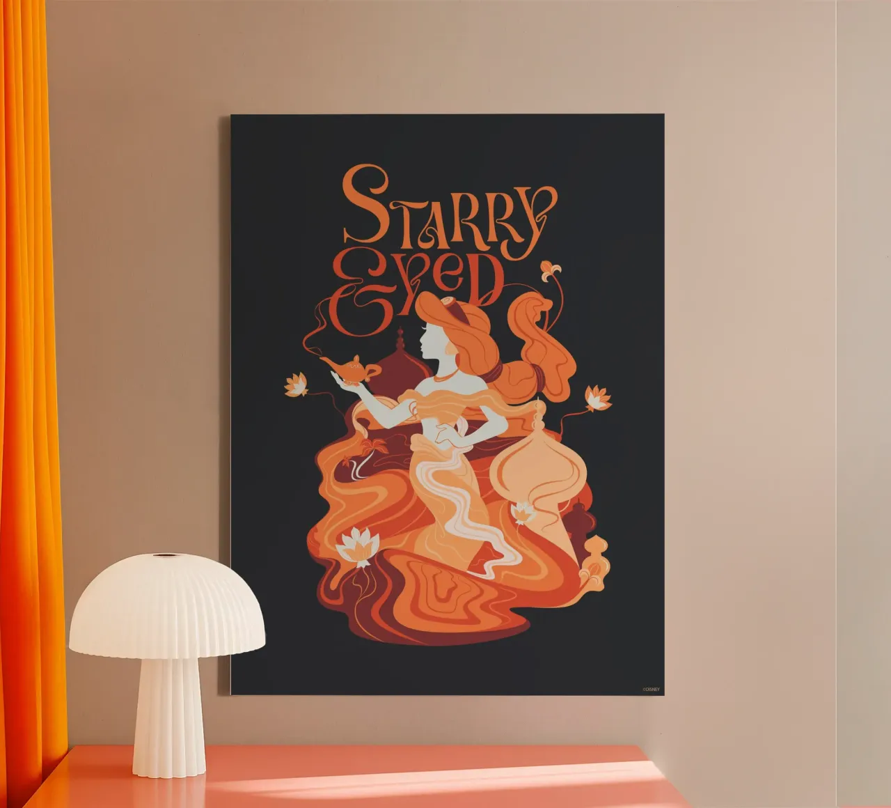 Prinzessin Jasmin - Sternenblick tela con Cornice a cassetta da Disney Princess