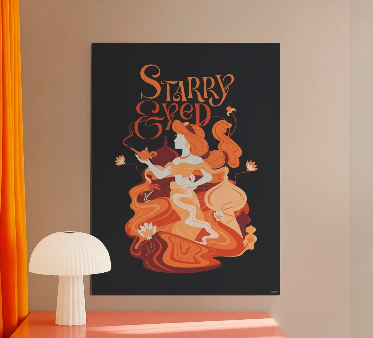 Prinzessin Jasmin - Sternenblick poster con telaio in alluminio da Disney Princess