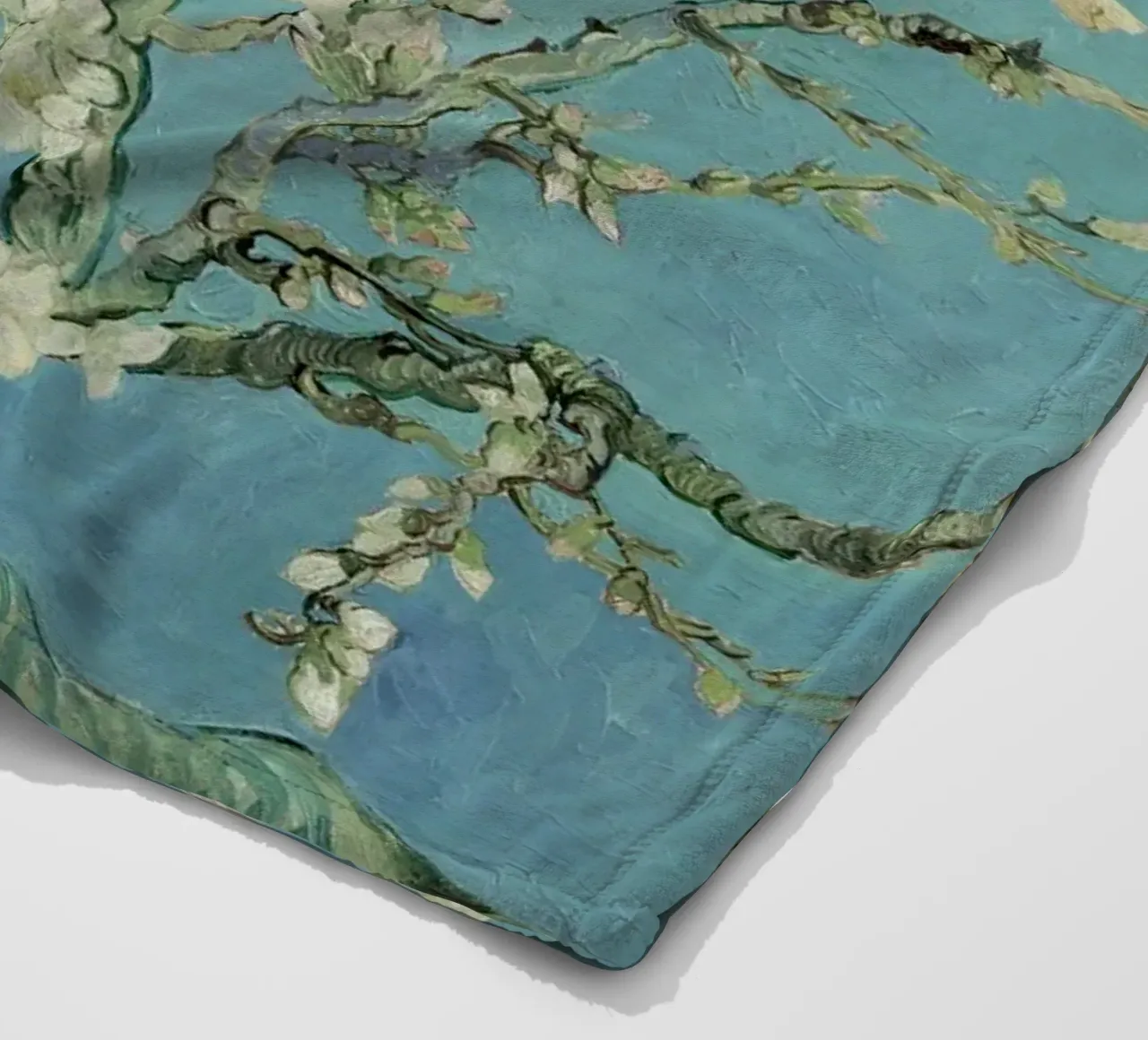 Van Gogh - Mandorlo in fiore coperta in pile da William Store