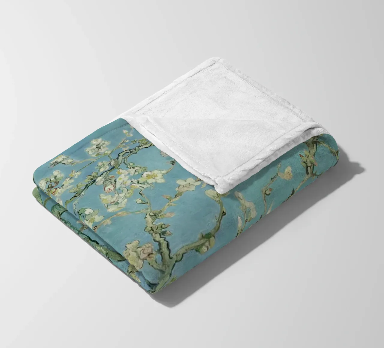 Van Gogh - Mandorlo in fiore coperta in pile da William Store