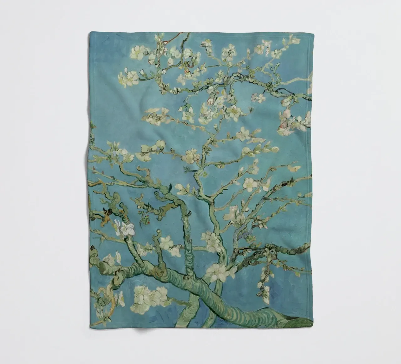 Van Gogh - Mandorlo in fiore coperta in pile da William Store