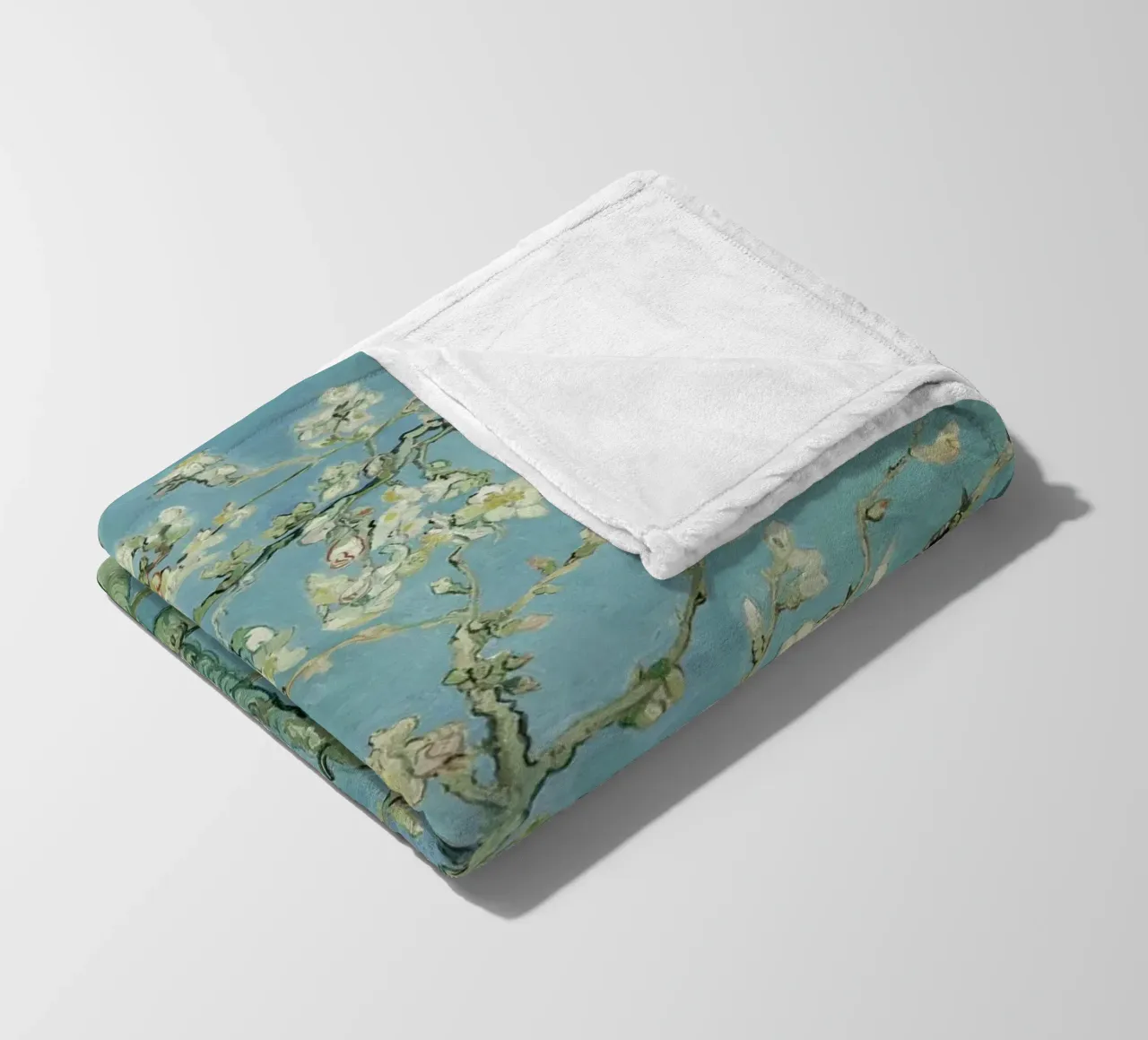 Van Gogh - Mandorlo in fiore coperta in pile da William Store