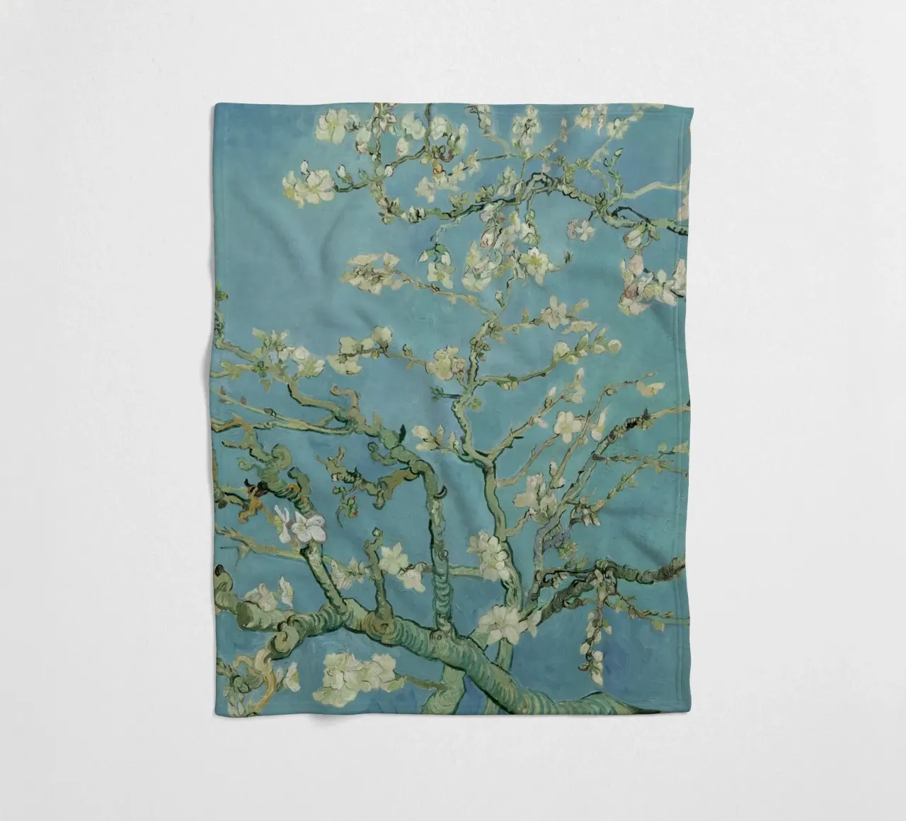 Van Gogh - Mandorlo in fiore coperta in pile da William Store