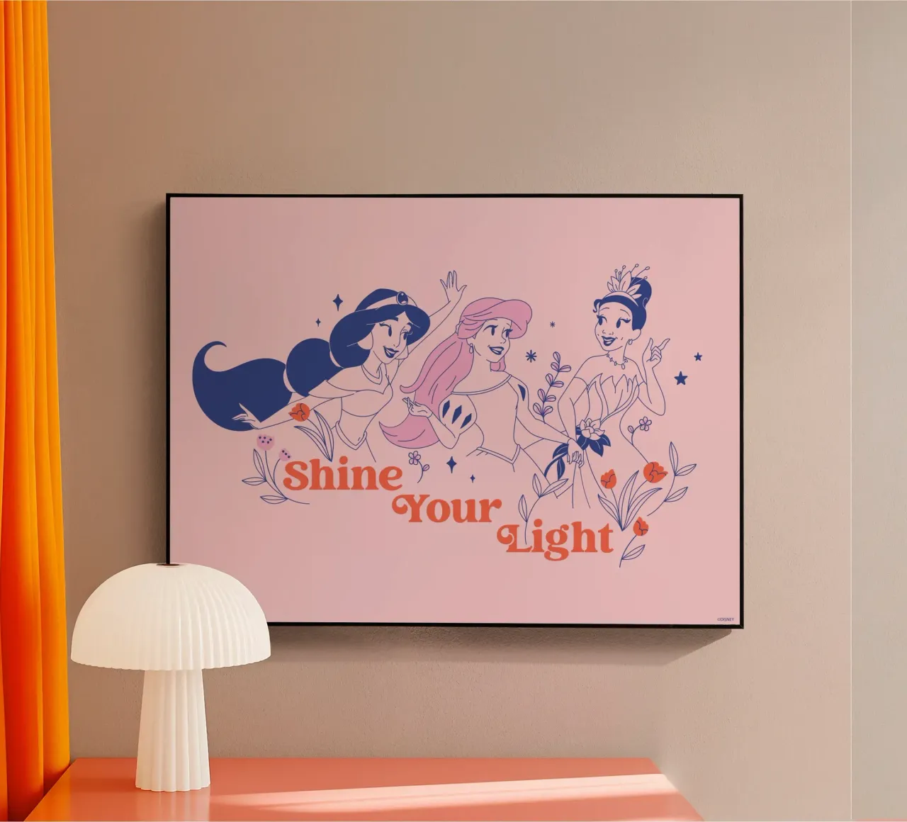 Prinzessinnen-Power Acryl-Glas von Disney Princess