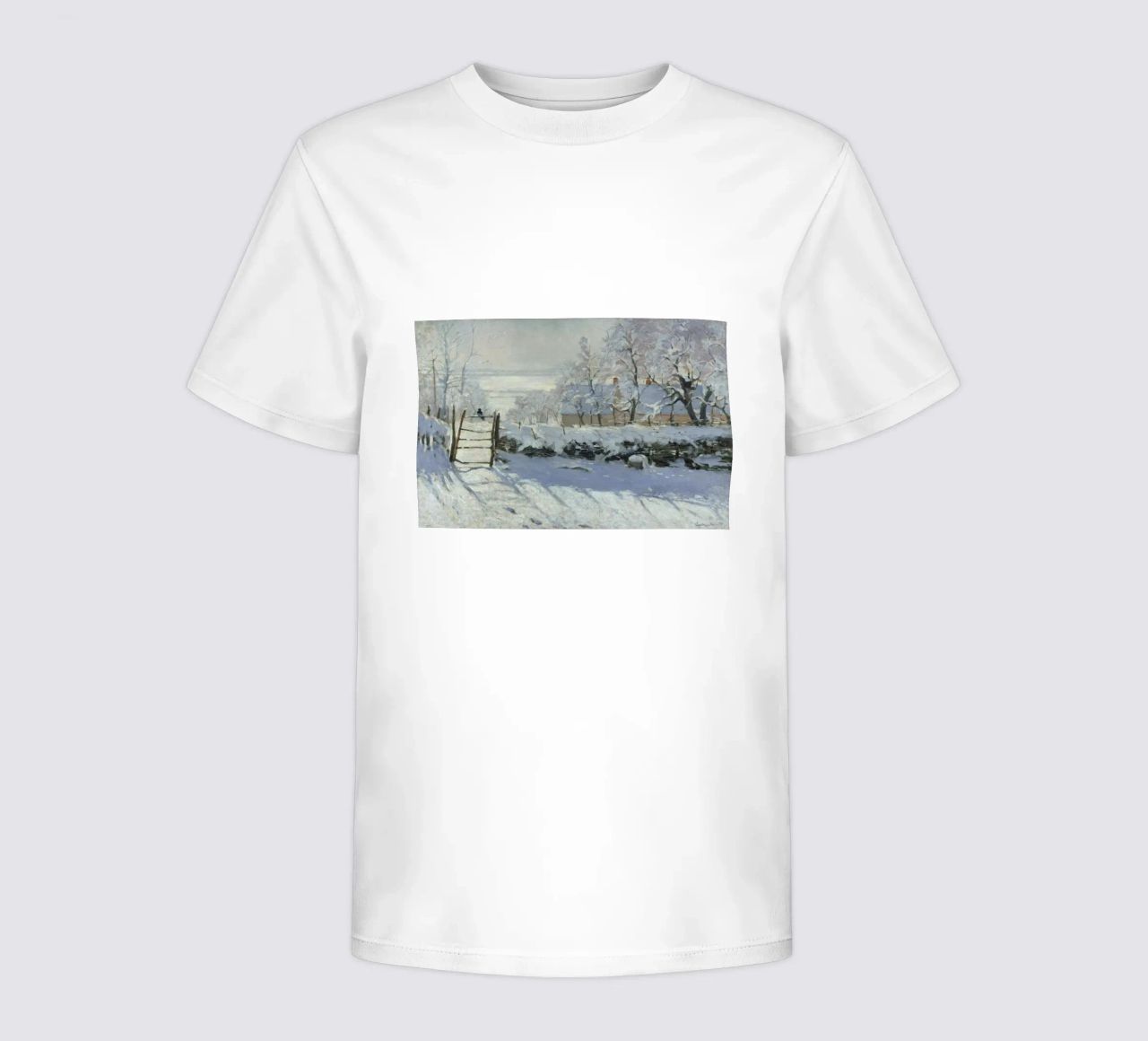 Claude Monet - The Magpie kids t-shirt by Timeless Artworks