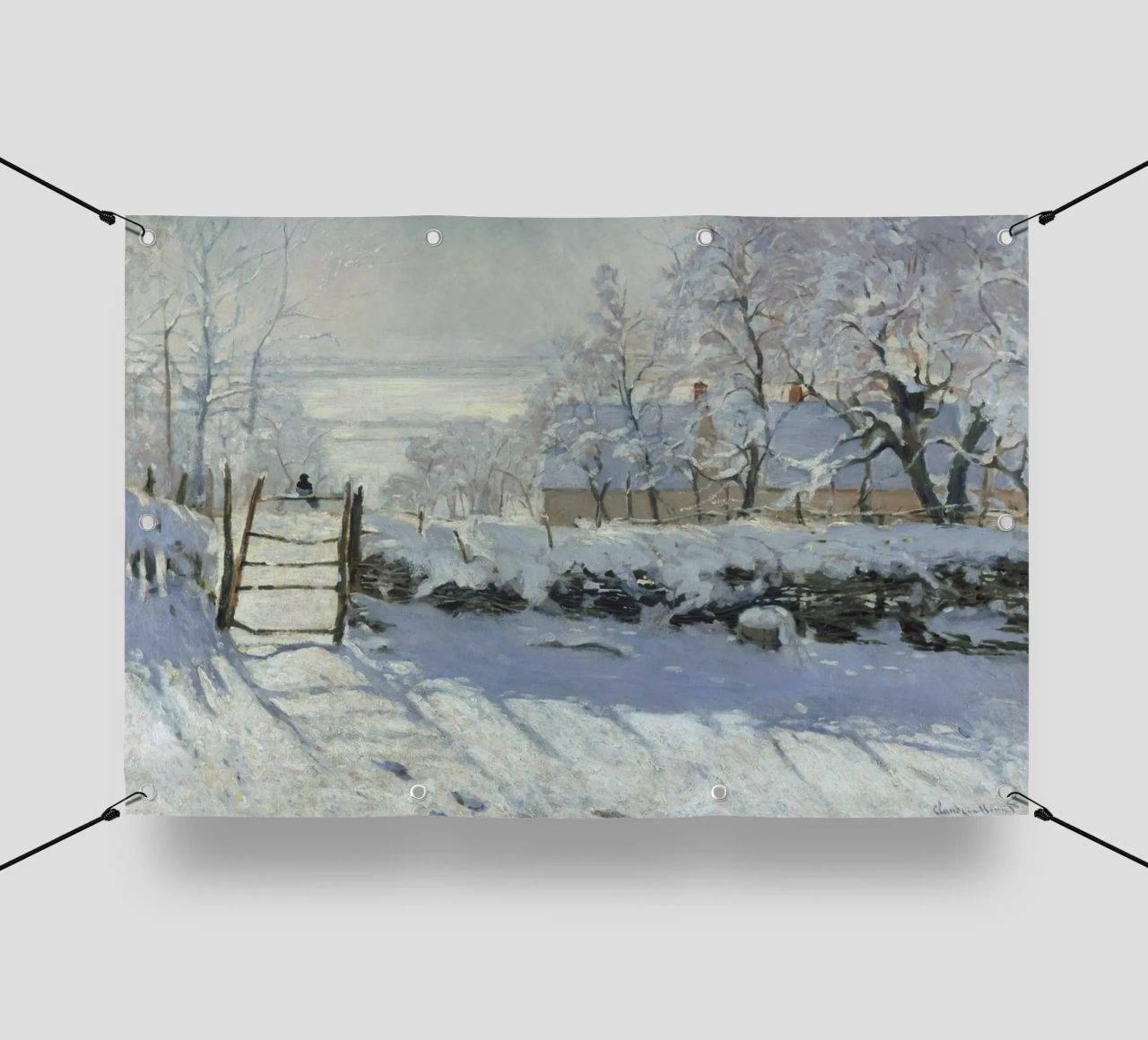 Claude Monet - The Magpie pvc cover by Timeless Artworks