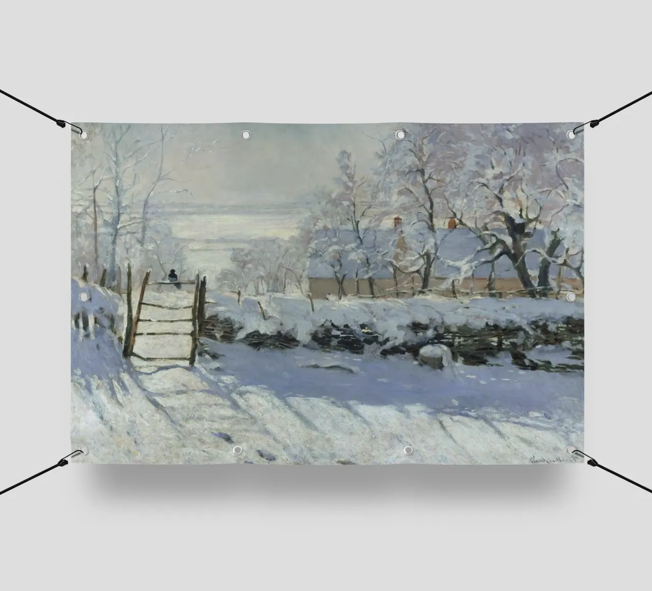 Claude Monet - La gazza telo in pvc da Timeless Artworks