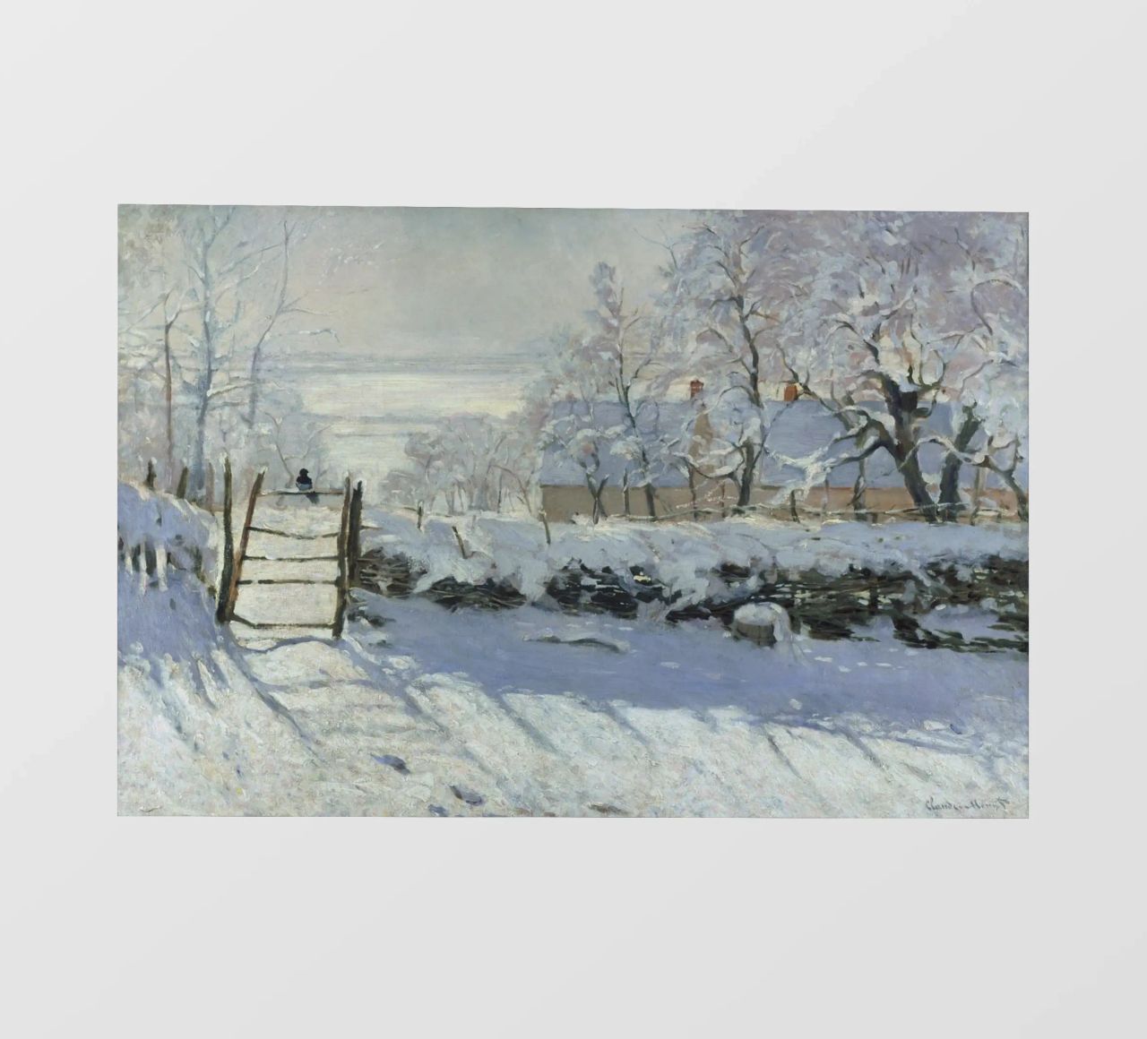 Claude Monet - The Magpie pvc cover by Timeless Artworks