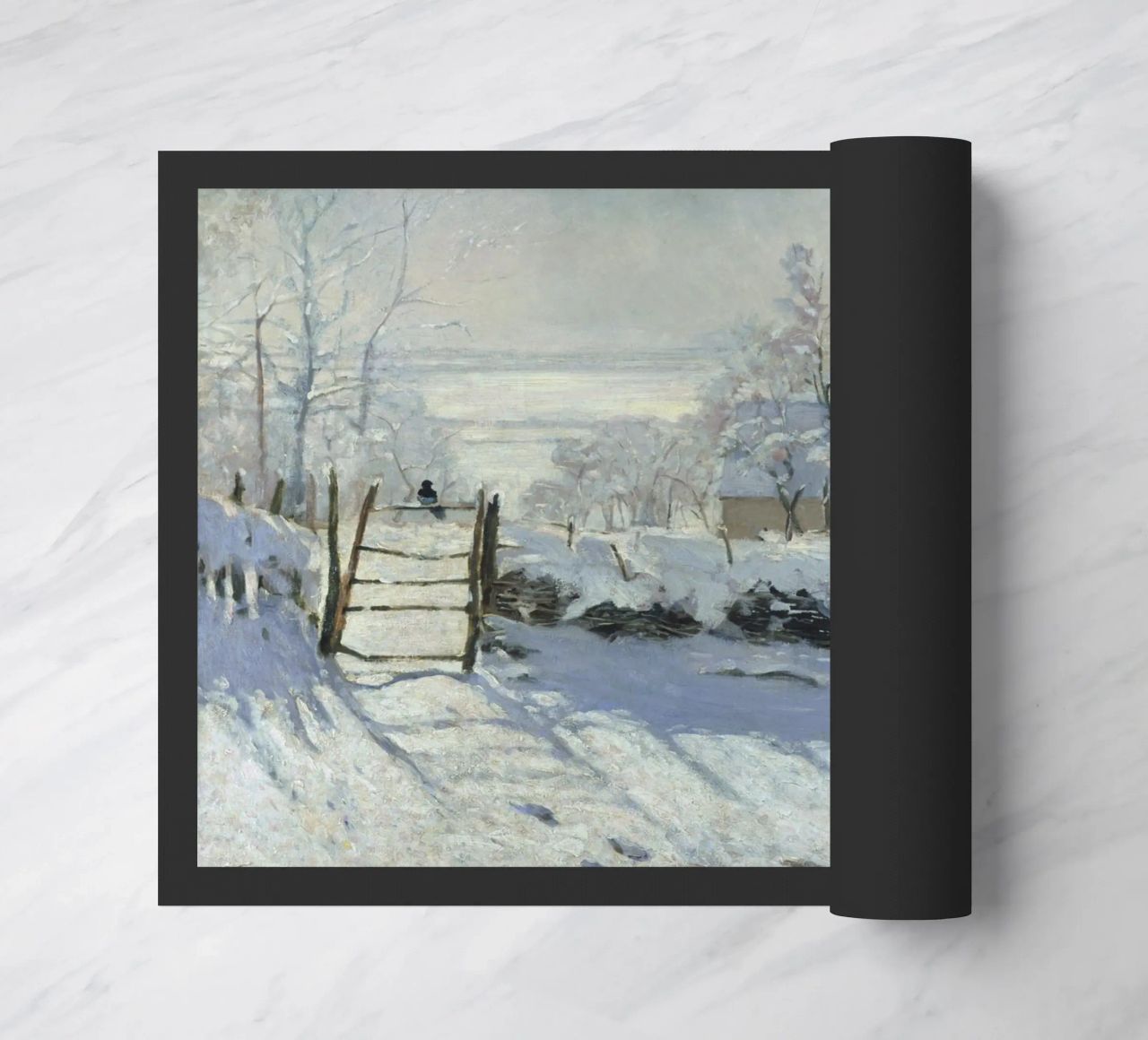 Claude Monet - The Magpie doormat by Timeless Artworks
