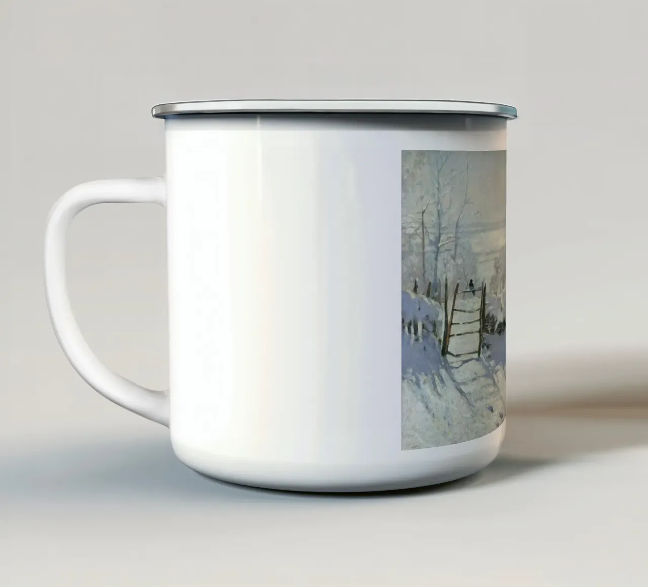 Claude Monet - La gazza tazza in smalto da Timeless Artworks