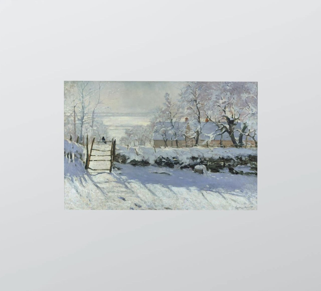 Claude Monet - The Magpie sticker by Timeless Artworks