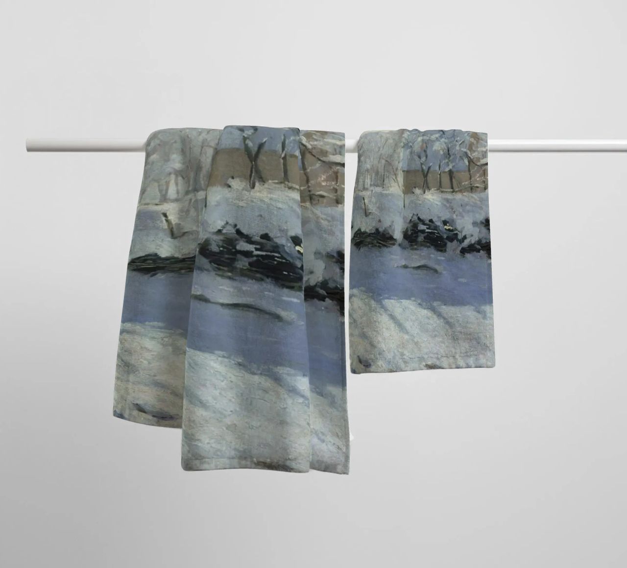 Claude Monet - The Magpie towel by Timeless Artworks
