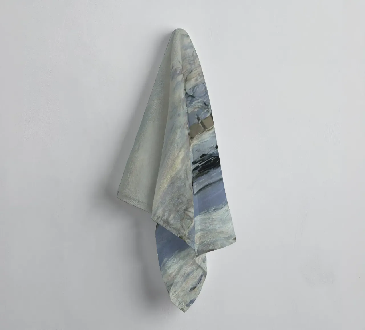 Claude Monet - De ekster badhanddoek van Timeless Artworks