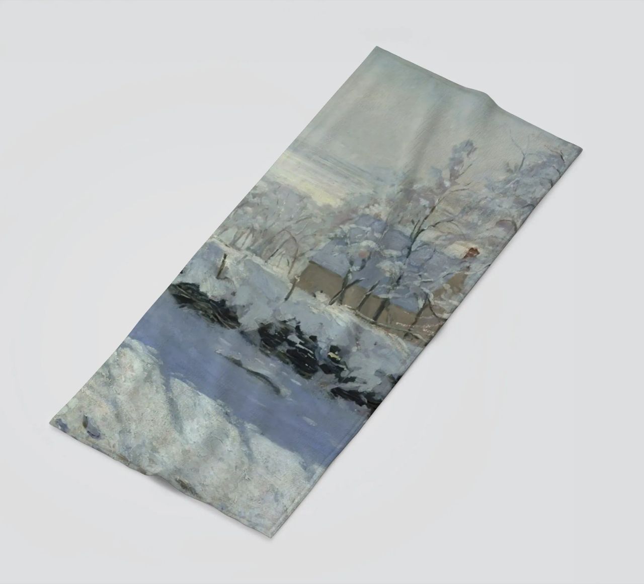 Claude Monet - The Magpie beach towel by Timeless Artworks