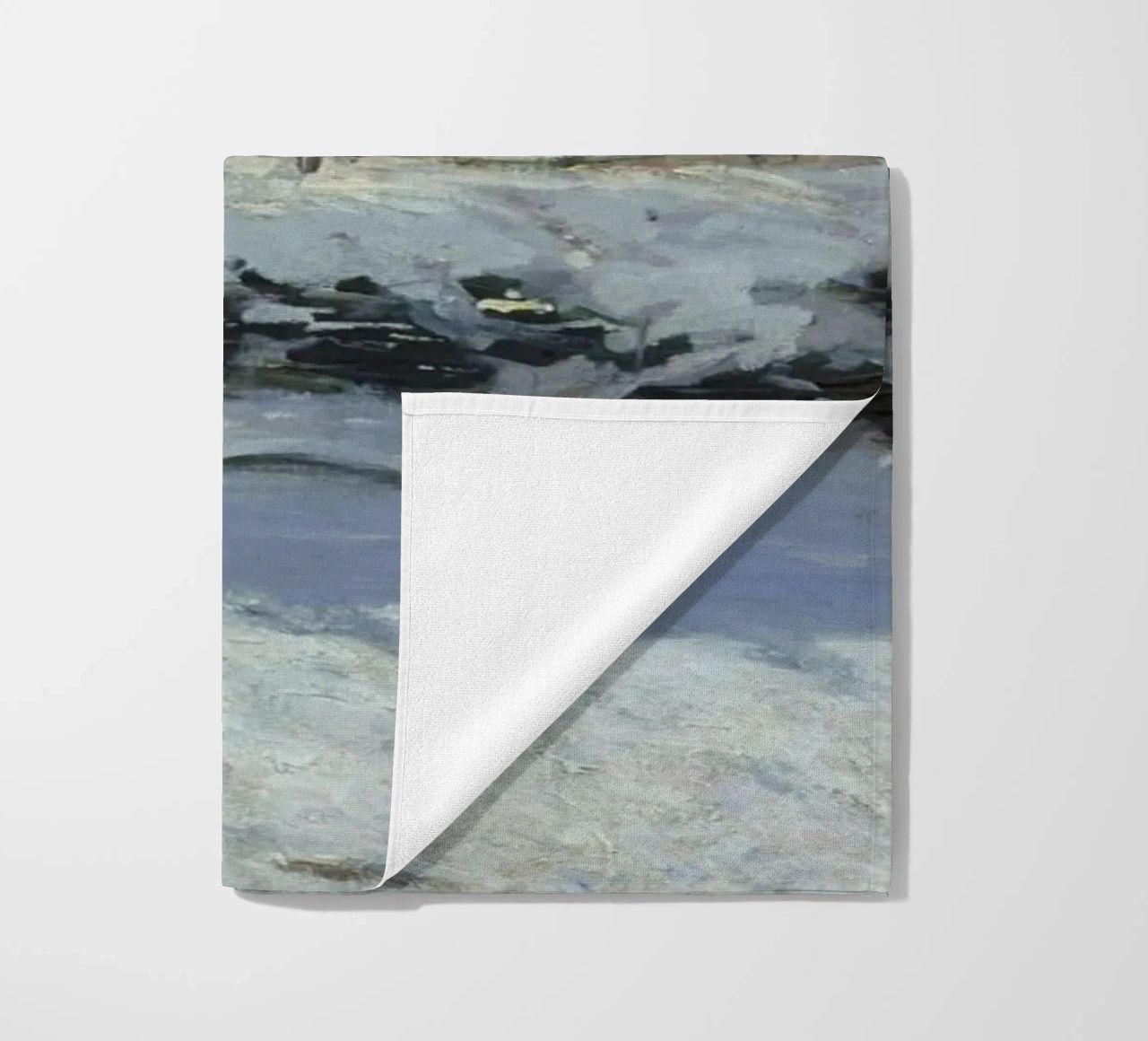Claude Monet - The Magpie beach towel by Timeless Artworks