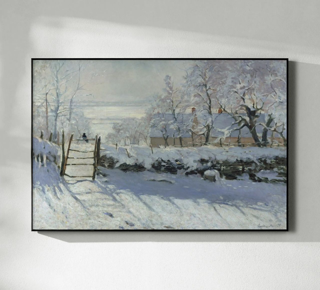 Claude Monet - The Magpie acrylic glass by Timeless Artworks