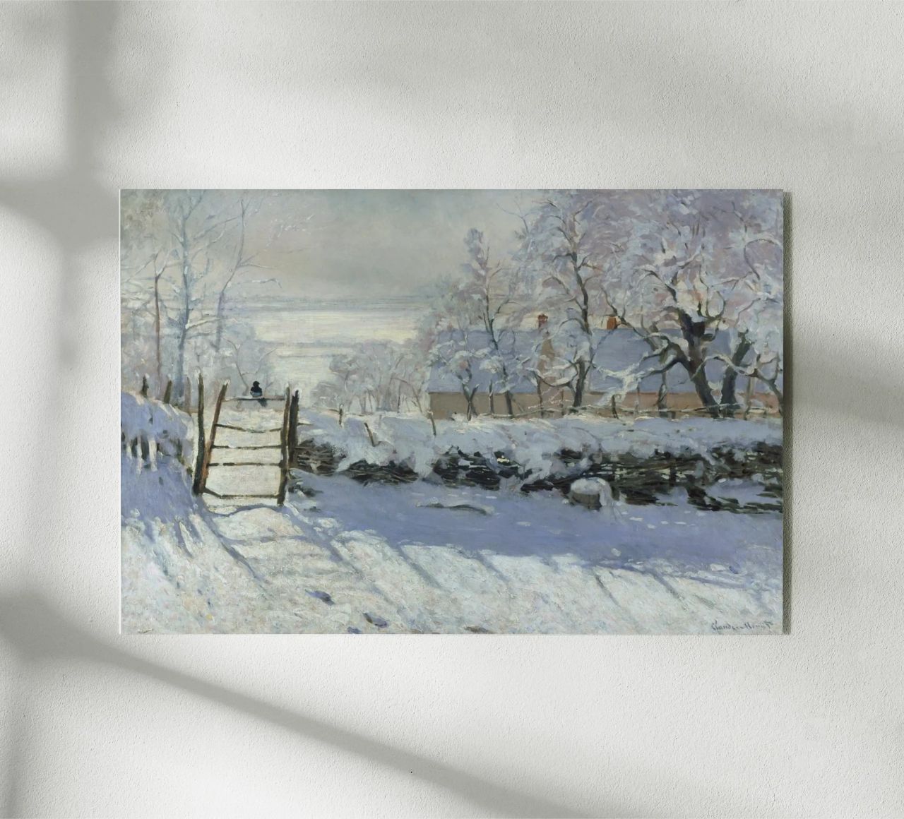 Claude Monet - The Magpie acrylic glass by Timeless Artworks