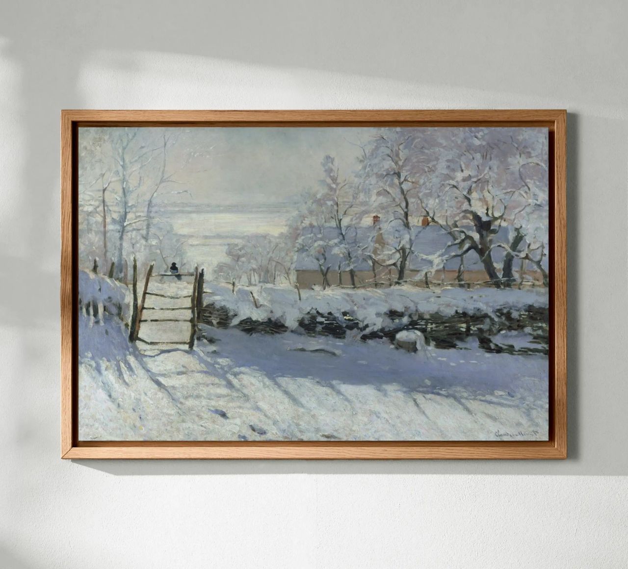 Claude Monet - The Magpie canvas by Timeless Artworks