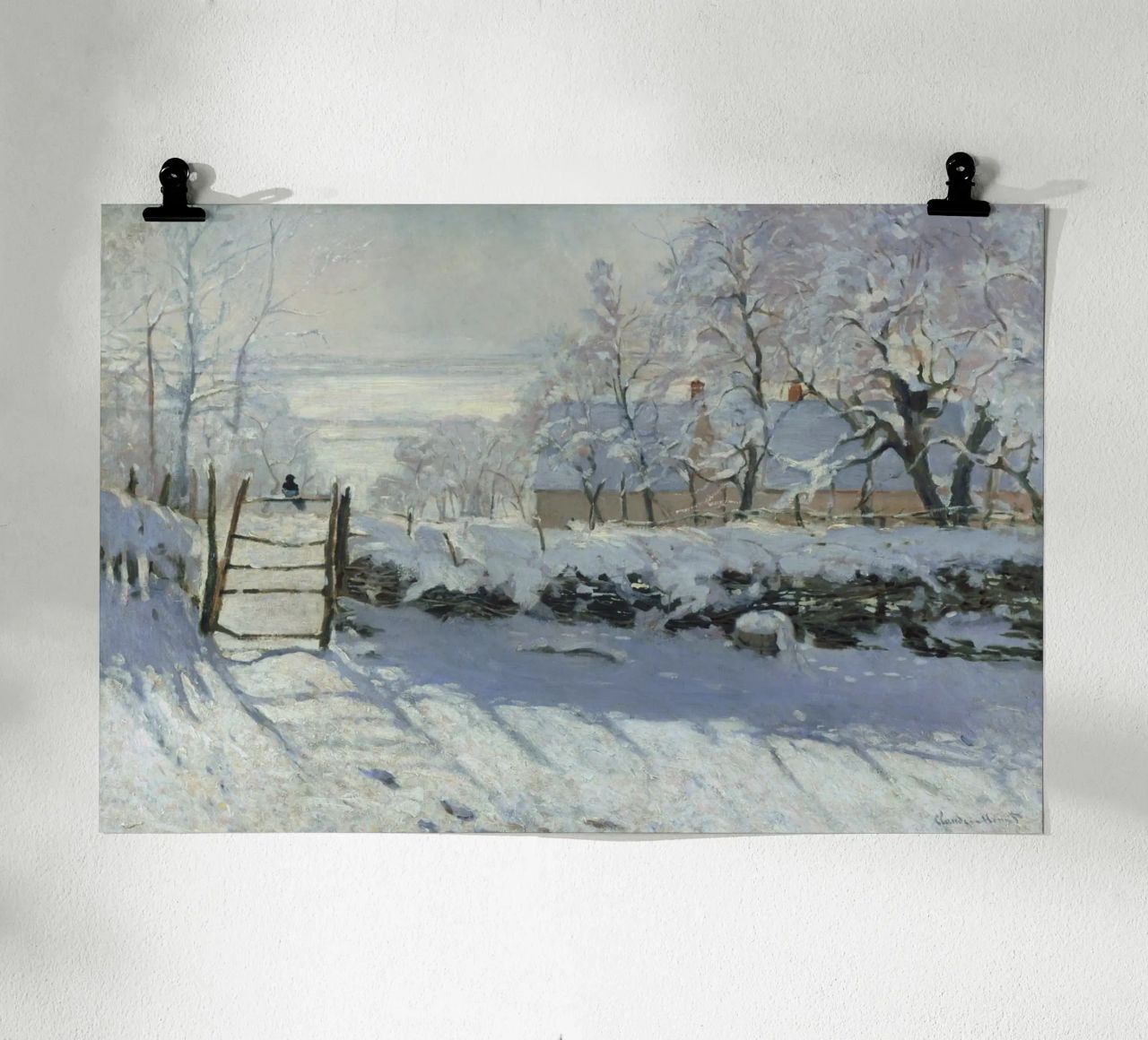 Claude Monet - The Magpie poster by Timeless Artworks