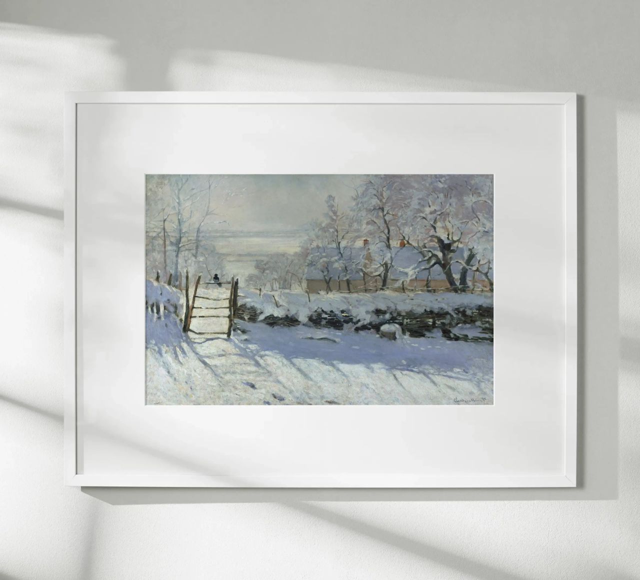 Claude Monet - The Magpie poster by Timeless Artworks