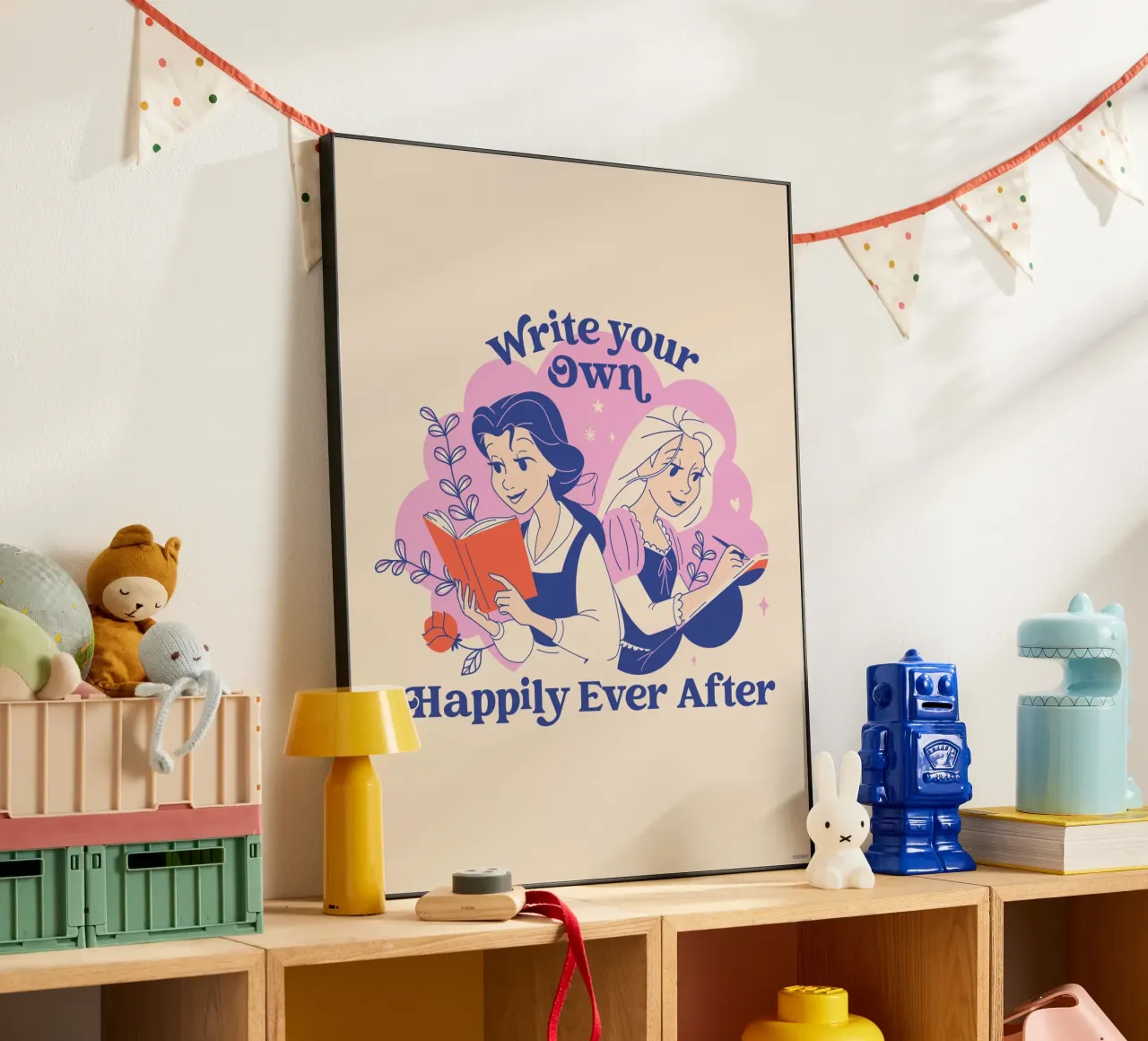 Belle e Raperonzolo: storie piene di magia alluminio dibond da Disney Princess