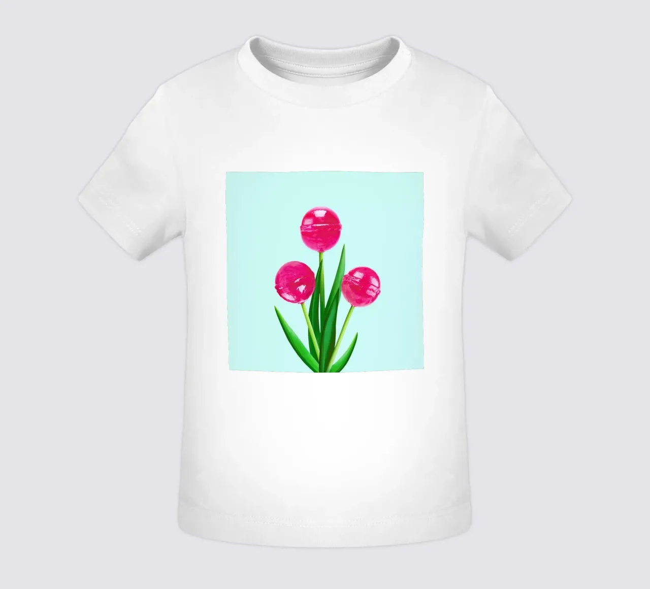 Lollipop Tulips 1 maglietta neonato da Paul Fuentes Design