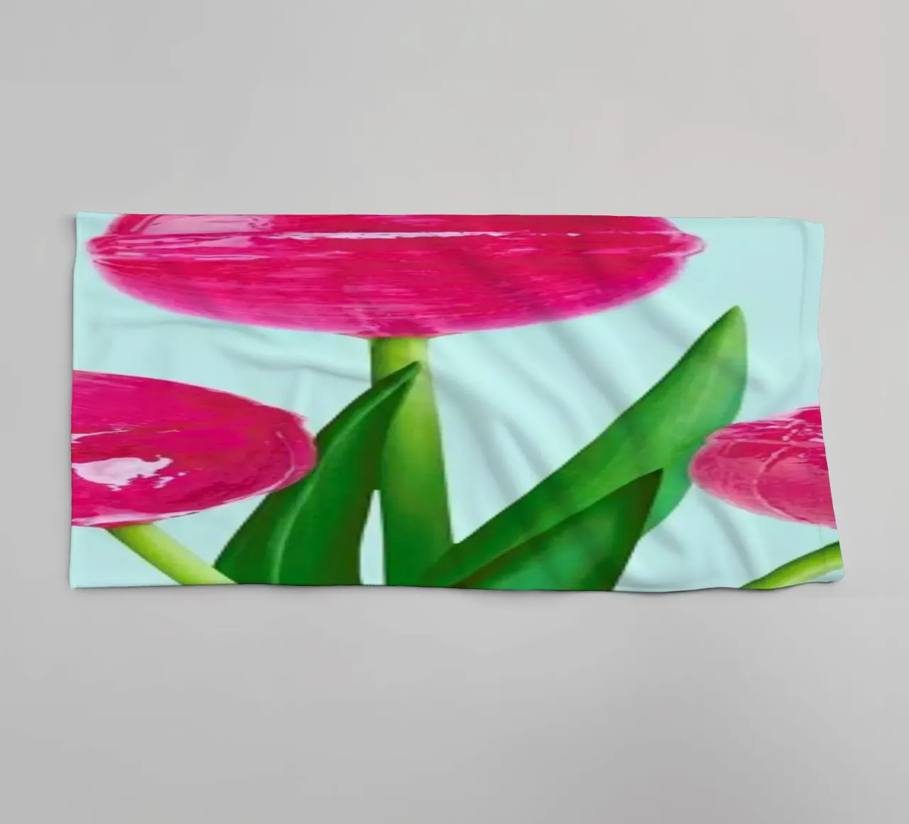 Lollipop Tulips 1 asciugamano da bagno da Paul Fuentes Design
