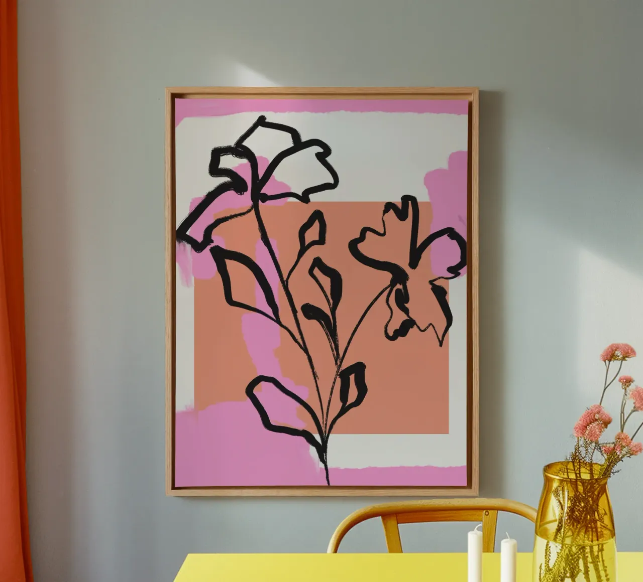 Simple Energy No 3 tela con Cornice a cassetta da treechild