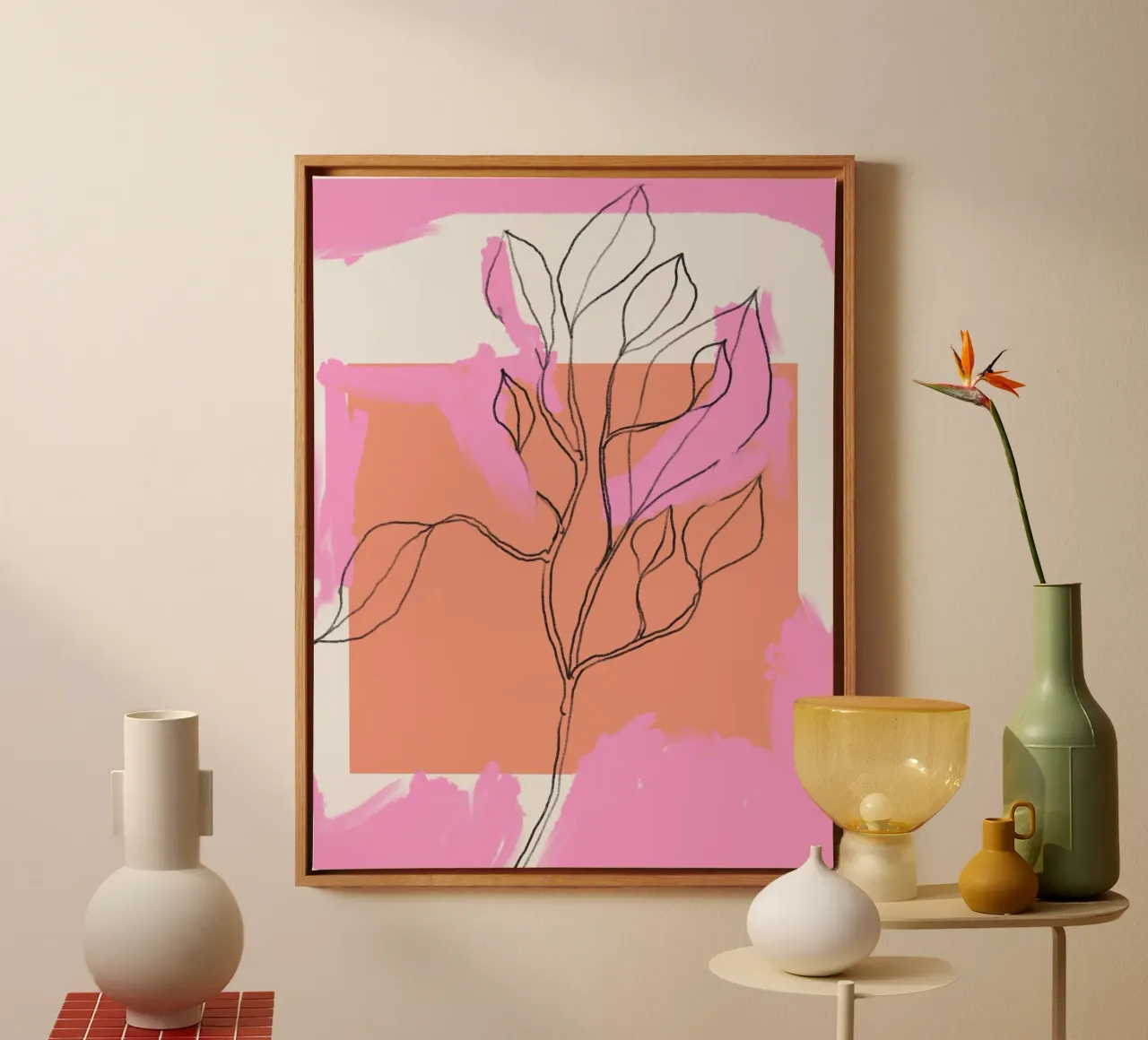 Simple Energy No 4 tela con Cornice a cassetta da treechild