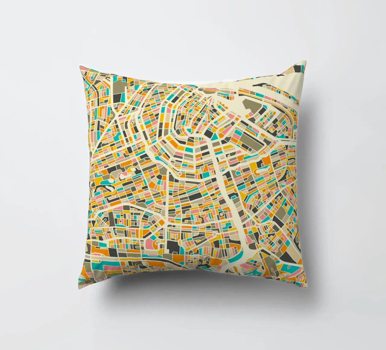 Mappa di Amsterdam cuscino da Jazzberry Blue