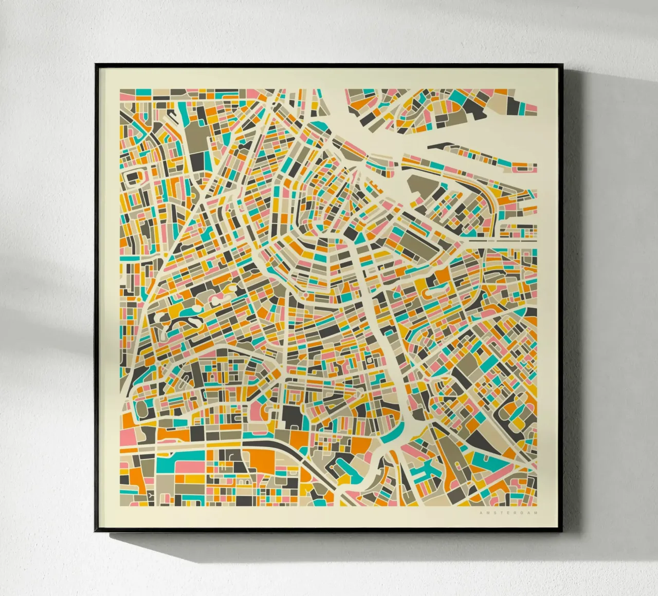 Amsterdam Map plexiglass da Jazzberry Blue