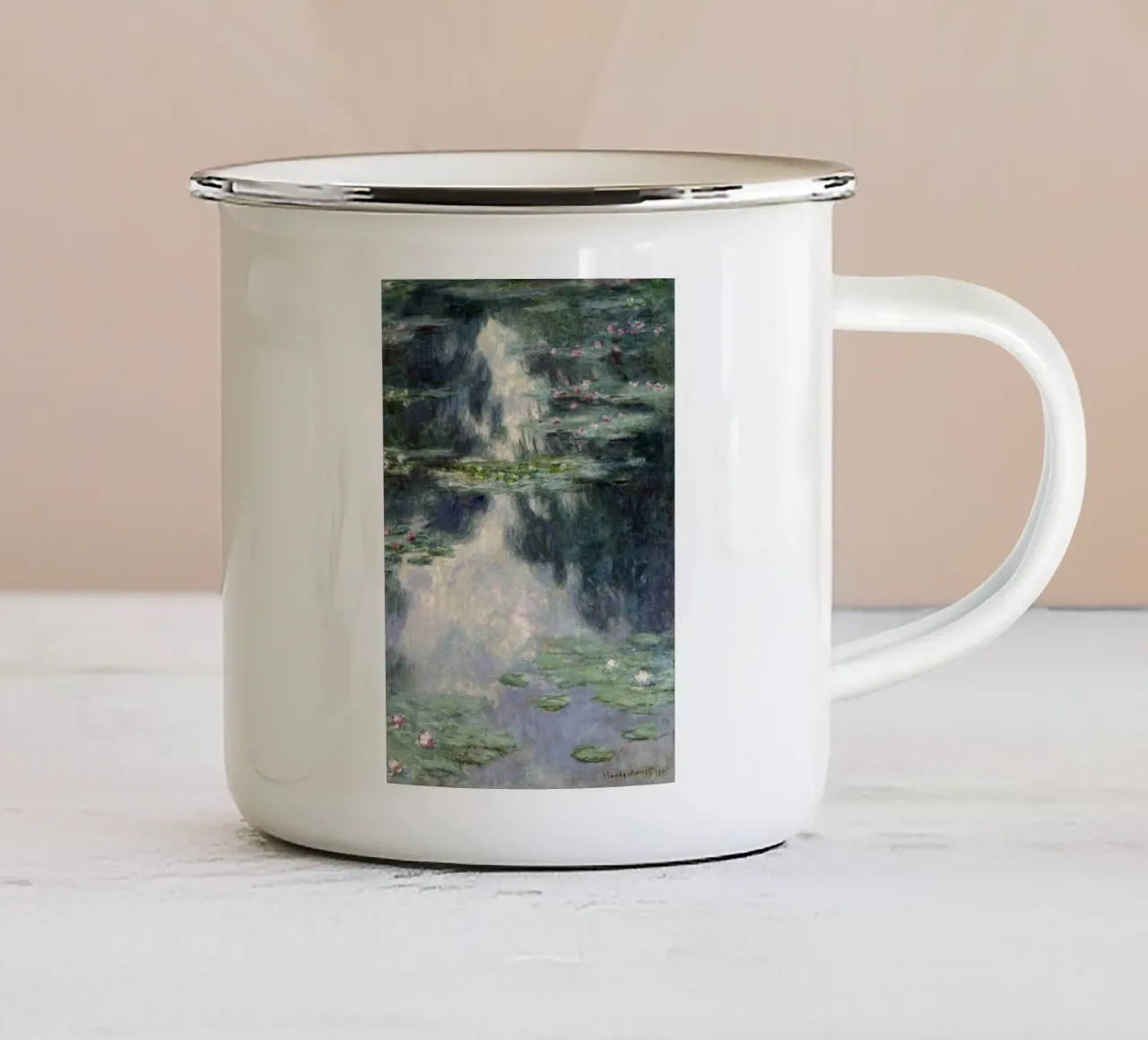 Claude Monet - Stagno con ninfee tazza in smalto da Timeless Artworks