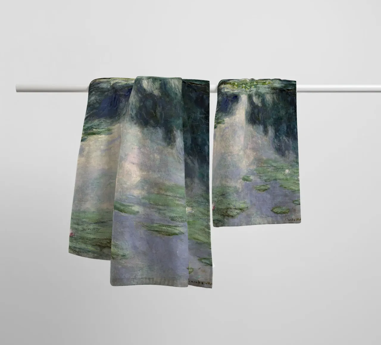 Claude Monet - Stagno con ninfee asciugamano da bagno da Timeless Artworks