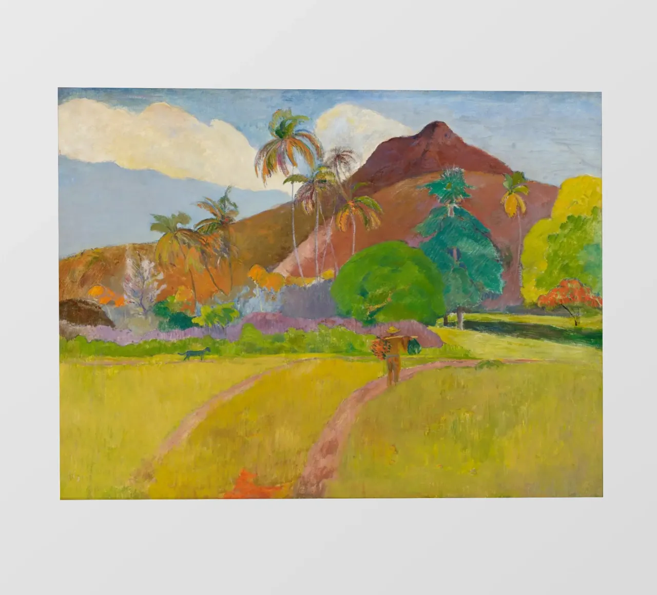 Paul Gauguin - Paesaggio tahitiano pellicola backlit da Timeless Artworks