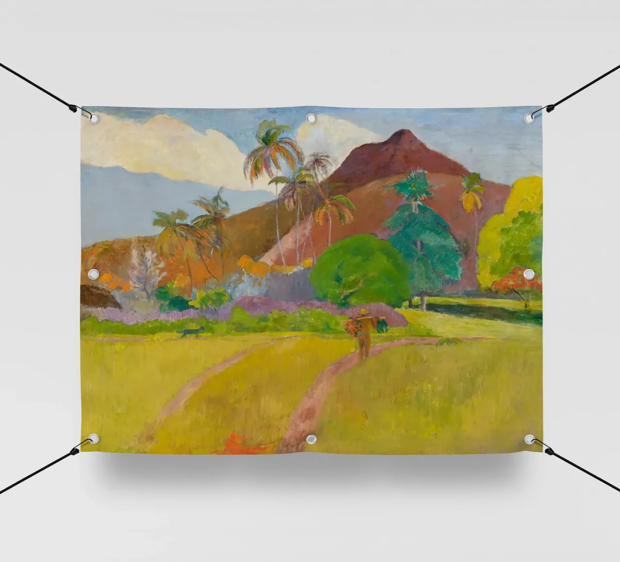 Paul Gauguin - Paesaggio tahitiano telo in pvc da Timeless Artworks