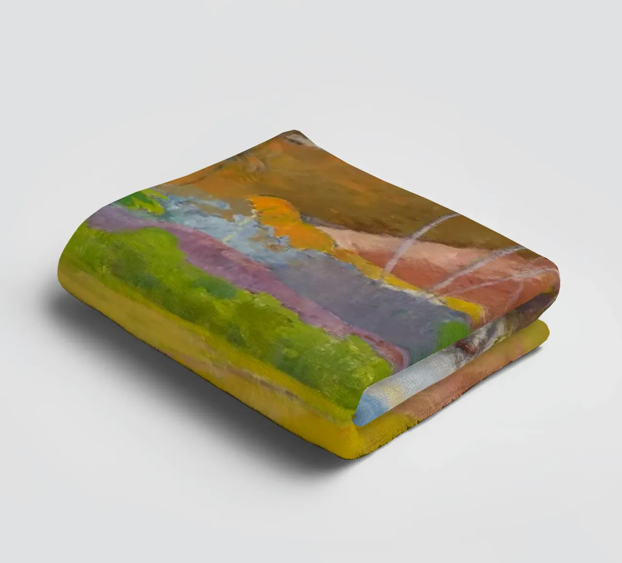 Paul Gauguin - Landschap in Tahiti badhanddoek van Timeless Artworks