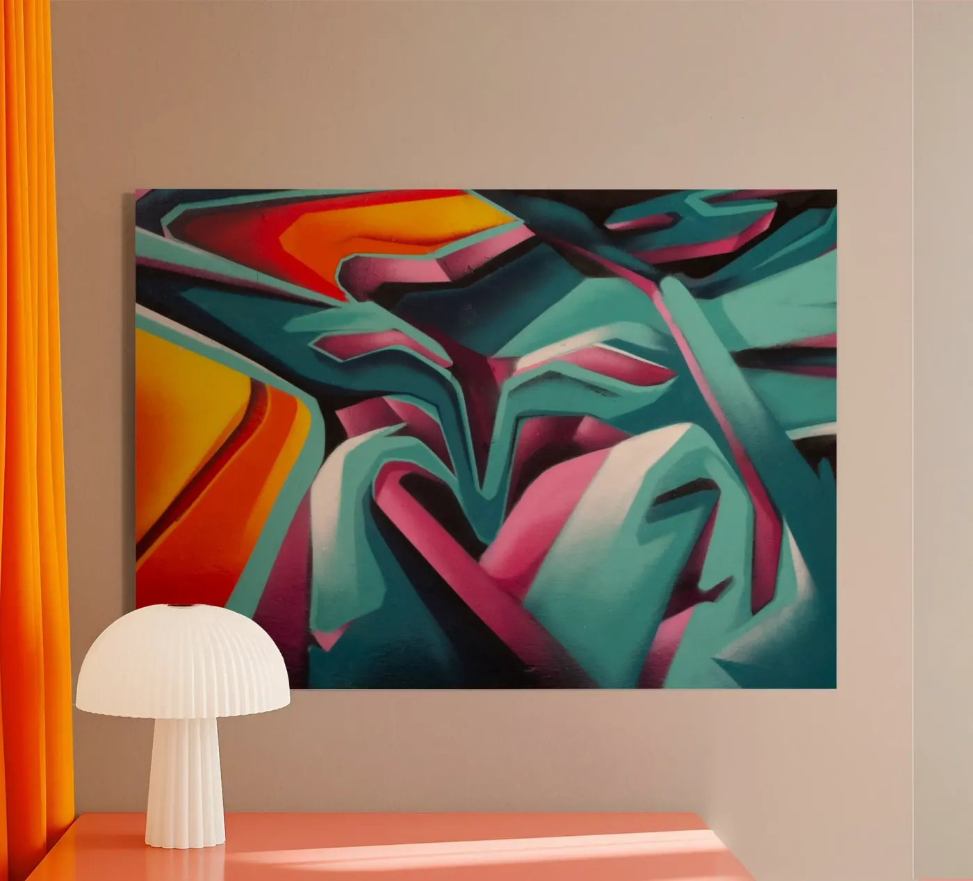 Graffiti Acryl-Glas von Jonas Klein