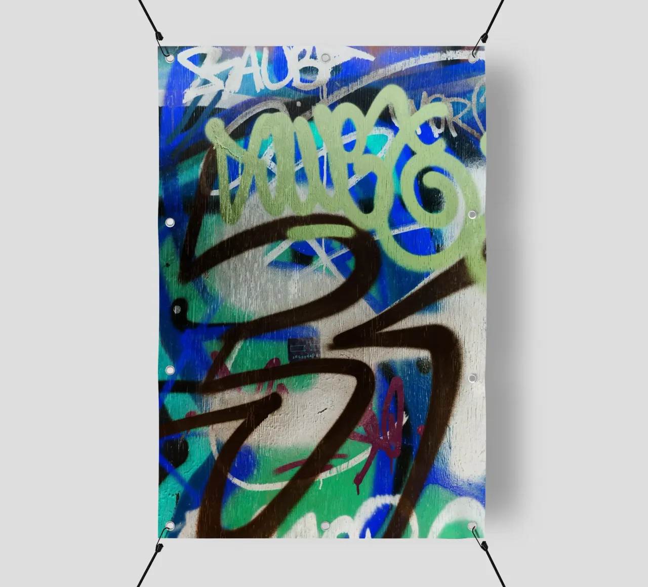 Graffiti Tags telo in pvc da Jonas Klein