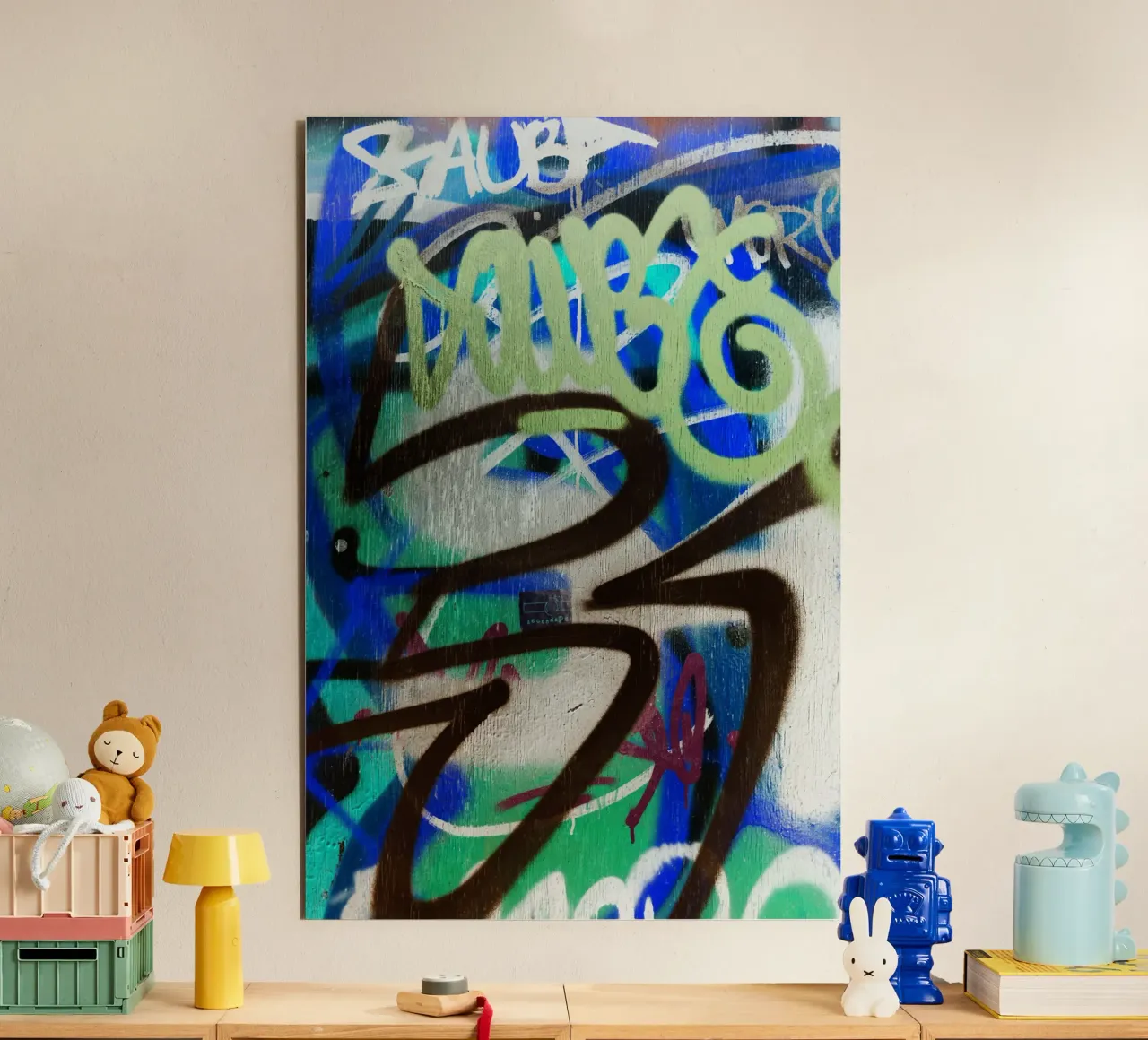Graffiti Tags alluminio dibond da Jonas Klein