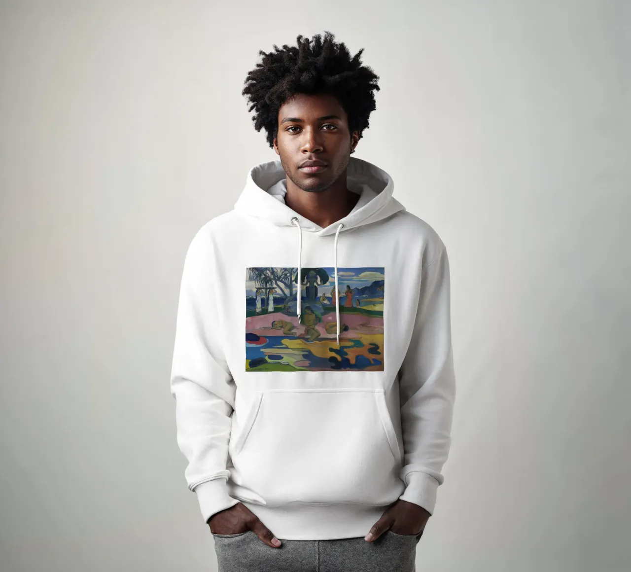Paul Gauguin - Mahana no atua (Día del Dios) sudadera con capucha de Timeless Artworks