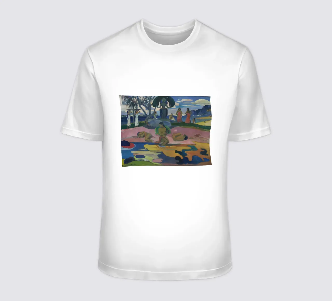 Paul Gauguin - Mahana no atua (Day of the God) t-shirt by Timeless Artworks