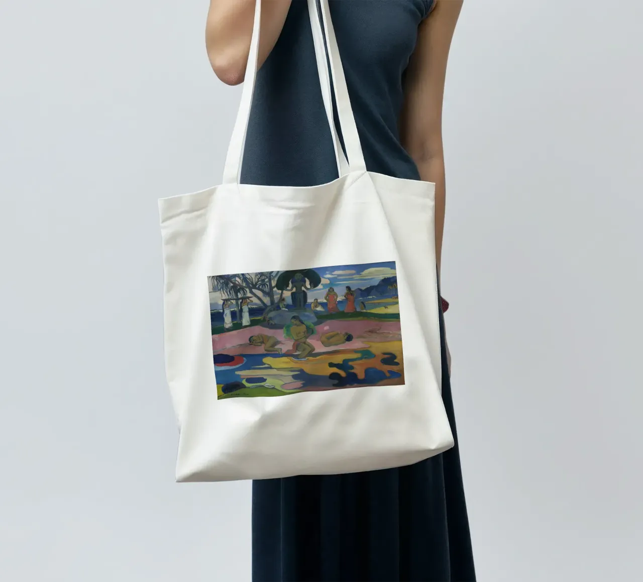Paul Gauguin - Mahana no atua (Day of the God) tote bag by Timeless Artworks
