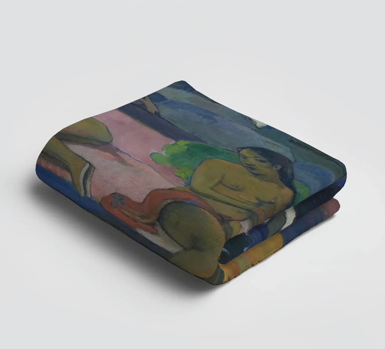 Paul Gauguin - Mahana no atua (Día del Dios) toalla de baño de Timeless Artworks
