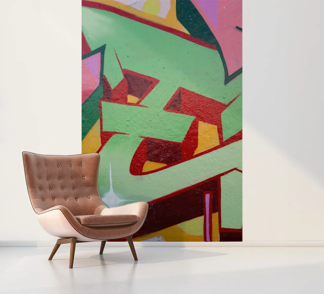 Graffiti E fotobehang van Jonas Klein