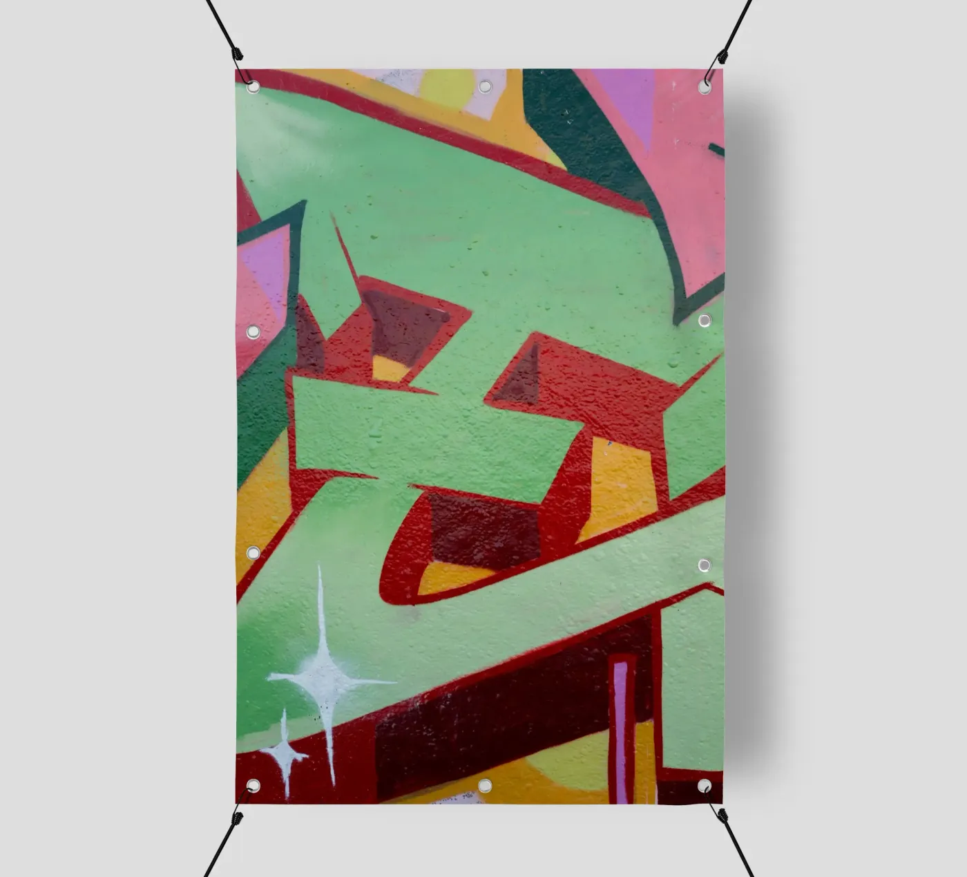 Graffiti E telo in pvc da Jonas Klein