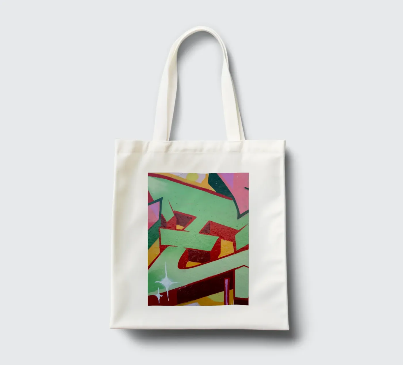 Graffiti E borsa in juta da Jonas Klein