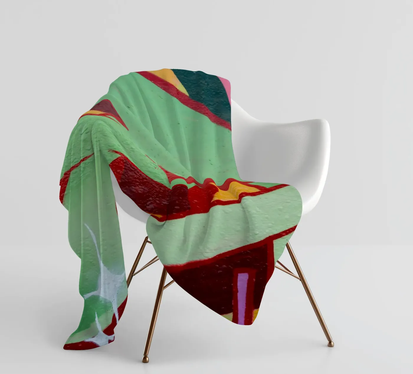 Graffiti E fleece blanket by Jonas Klein