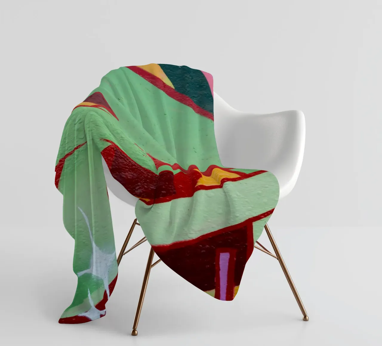 Graffiti E Fleecedecke von Jonas Klein