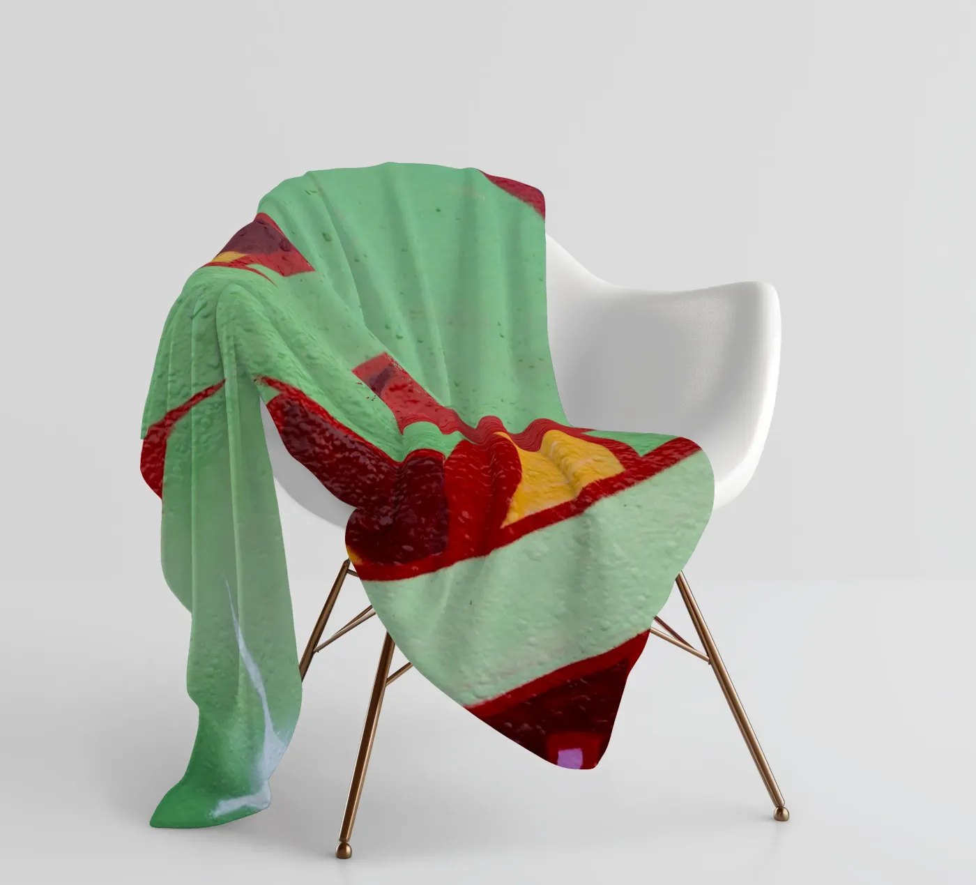 Graffiti E fleece blanket by Jonas Klein